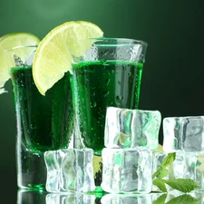 green ones, knuckle, ice, Juices