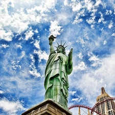 statue, New, Jork, freedom
