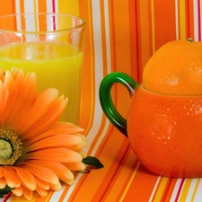 orange, juice