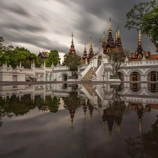 Nick Kyrgios, Thailand, Pond - car, reflection, palace