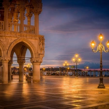 Venice, lanterns, Doge