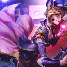 game, form, Ahri, League Of Legends