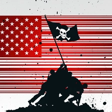 flag, code, Line, USA