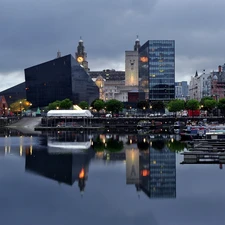 Harbour, Town, Liverpool Skyscrapers