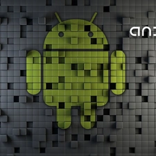 logo, Android, 3D