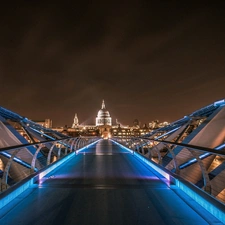 London, Floodlit, bridge