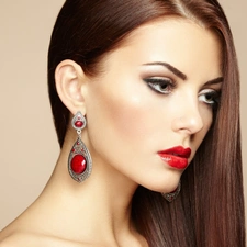 ear-ring, Women, make-up