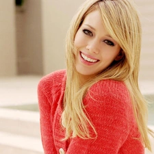 make-up, Hilary Duff, Blonde, Smile, Women