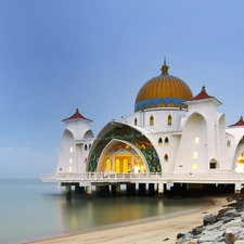 Malaysia, mosque, Island