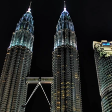 Petronas Towers, Kuala Lumpur, Malaysia, night