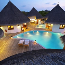 Houses, Pool, Maldives, The hotel