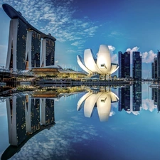 Singapur, Hotel hall, Marina Bay Sands