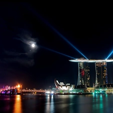 moon, Singapur, Marina Bay Sands