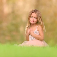 Meadow, small, girl