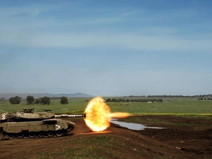 tank, shot, Mountains, Merkava