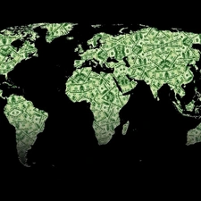 money, Map, world