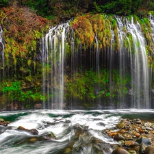 Mossbrae Falls, State of California, The United States, Stones