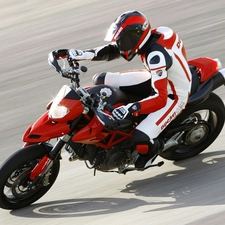 helmet, Ducati Hypermotard 1100, Motorcyclist