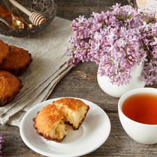 Vase, Muffins, cup, without, tea