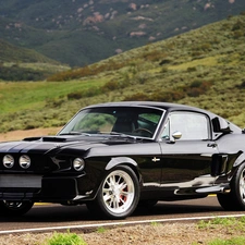 Black, Ford Mustang