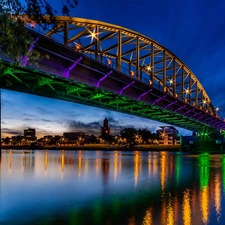 bridge, Arnheim, Netherlands, River