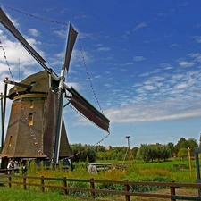 Netherlands, Windmill, Windmill