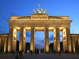 Berlin, The Brandenburg Gate, Night, Germany