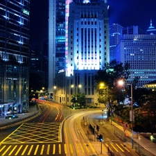 China, Hong Kong, Night