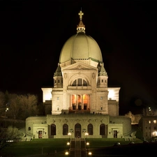 Montreal, St. Joseph, Night, oratorio