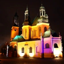 Night, chair, Poznan