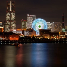 Night, Japan, Yokohama