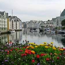 Norway, panorama, town