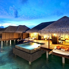 Hotel hall, Maldives, Ocean, Ayada