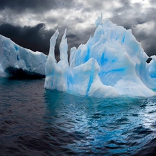 Mountains, Icecream, Ocean, ice