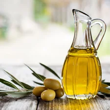 olives, twig, jug, oil