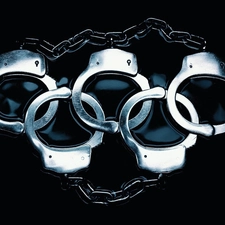 Olympic, handcuffs, logo