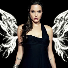 wings, Angelina Jolie, Openwork