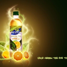 Orange, Bottle, Nestea