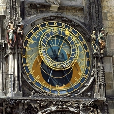 Prague, Clock, Orloy, Monument