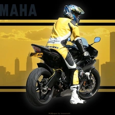 motorcycle, Yamaha YZF R6, overalls