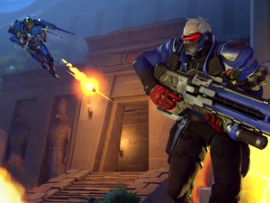 Pharah, Soldier 76, Overwatch, Characters, game