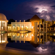 Hotel hall, Pool, Palms, Iberostar