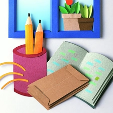 Book, Pencils, Papier Art, Envelopes