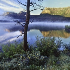 lake, USA, Park, Colorado, national, Mountains