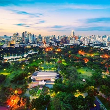 Thailand, Town, Park, Bangkok