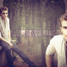 Paul Wesley, shawl