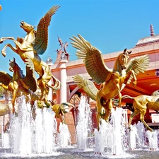 fountain, Pegasus
