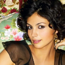 happy, face, Pillow, Morena Baccarin