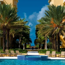 Palms, Hotel hall, Pool