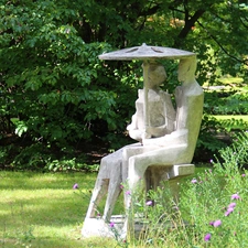 sculpture, botanical, Pozna?, Garden